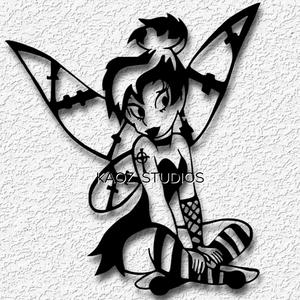 gothic tinkerbell wall art halloween costume disney princess decor