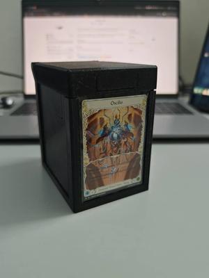 Print in place deckbox with snapping lid and dice tray