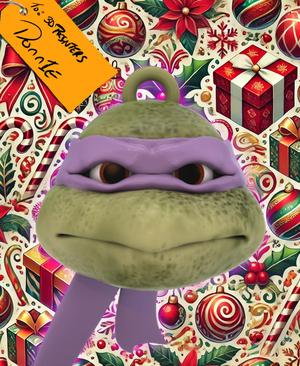 1990 Donatello Christmas Ornament