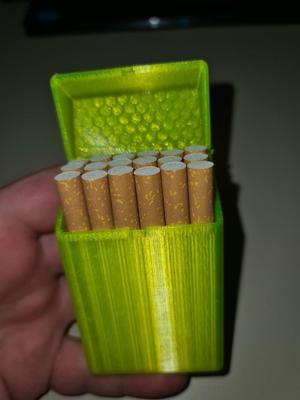 Cigarette box, filament wire is the pin in the joint