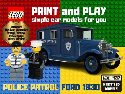 LEGO FORD 1930 F POLICE PATROL
