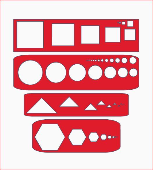 Drawing shape stencil