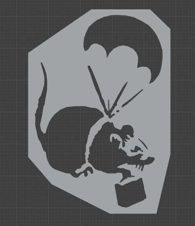 Banksy rat stencils