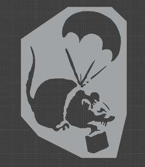 Banksy rat stencils
