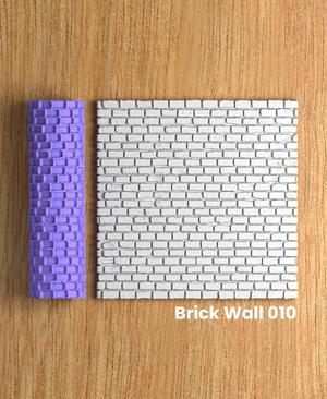 Collection Eucalyptus | Brick Wall 010 | Polymer Clay Seamless Texture Roller