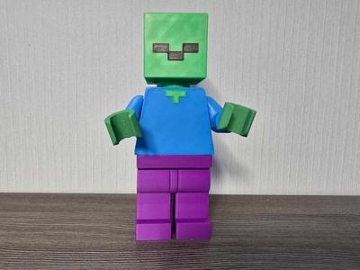Giant Brick Zombie – Minecraft – 500% scale