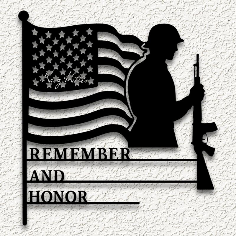 remember and honor memorial day wall art home decor