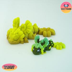 PRINT IN PLACE FLEXI BABY CLOVERLEAF DRAGON ARTICULATED