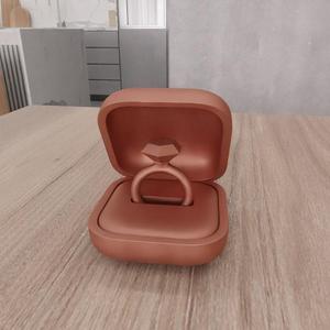 3D Ring Box Decor with 3D Stl File & 3D Printing, Ring Jewelry, Ring Gift Box, Wedding Ring Box, Valentine Art, Valentine Decor