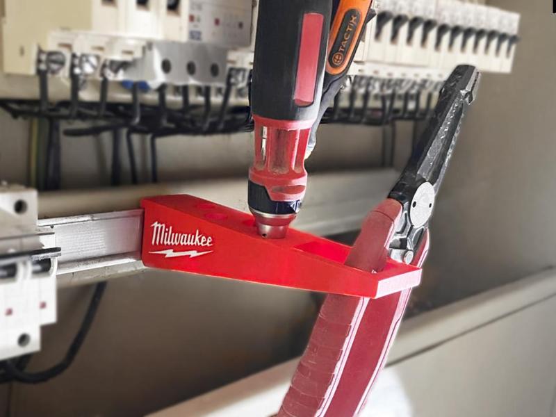 DIN Rail Tools Mount Holder – Milwaukee