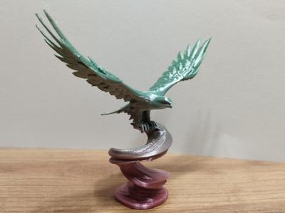 Eagle in flight statue
