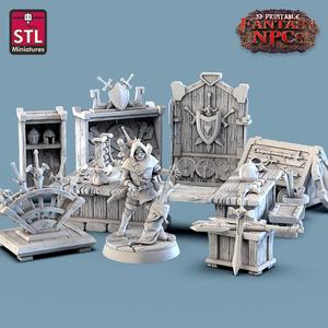 Fantasy NPCs – Weapons Merchant Set