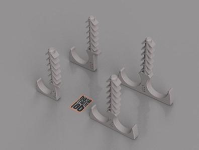 Pipe Clip fixing for pipes and conduits Ø 16 / 20 No screw needed - Fascette di fissaggio per  canaline e corrugato