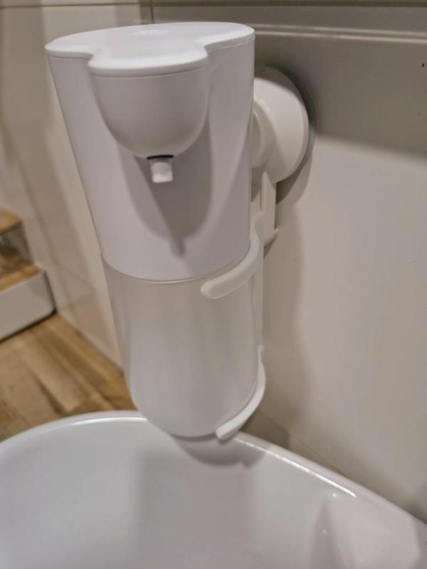 Holder for an automatic soap dispenser 600ml with IKEA Tisken mount