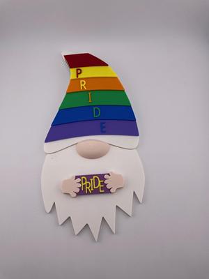 Magnetic Pride Hat Gnome For Modular Sign