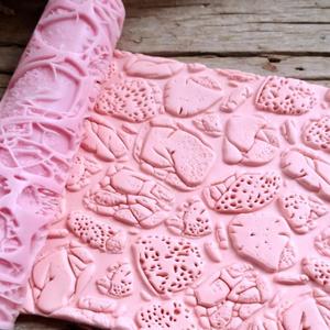 Rocks Floor Texture Roller for Polymer Clay | Seamless & Realistic Impressions