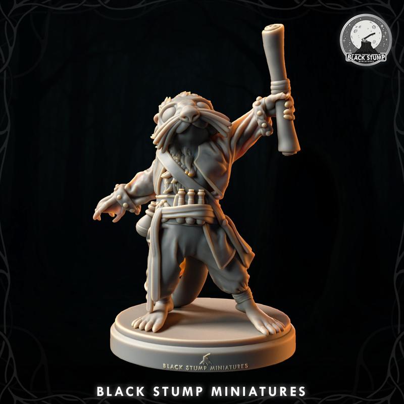 Musk Raft-In-The Delta, Mustel Sorcerer ( Otterfolk ) + Original Race 5E + Shadowdark .PDF!