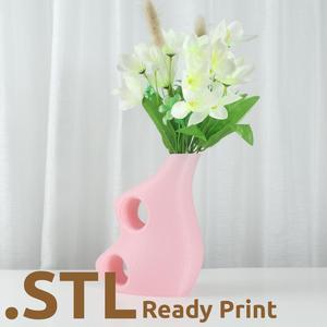 The Holo Vase STL 3D Print File, Home Decor Vase for Plants and Flowers, Digital Download