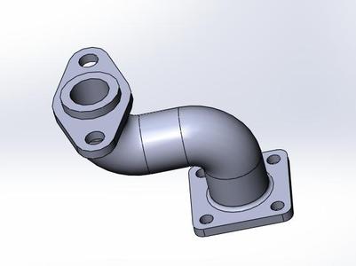 Flanged Pipe Connector with Elbow Joint