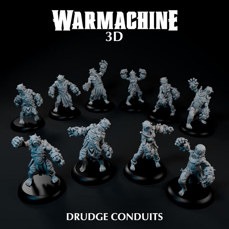 WARMACHINE 3D Dark Operations Drudge Conduits