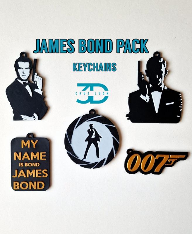 James Bond pack keychains