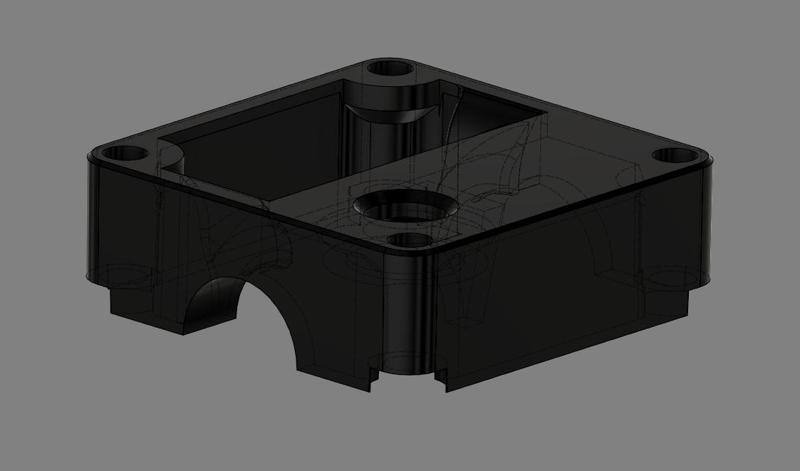 Ultimaker 2 Print head top for 1.75mm filament