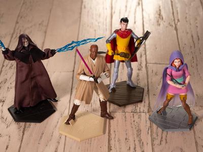 Action Figure Textured Stands