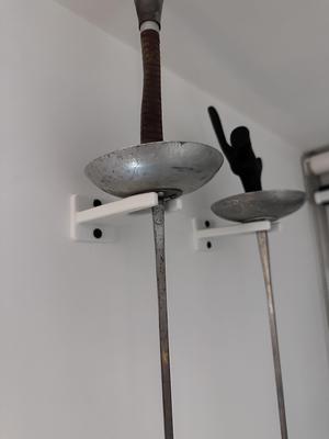 Fencing Weapon Holder (With Screw holes)