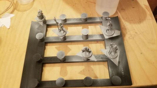 Miniature Holding Grid for Priming and Painting