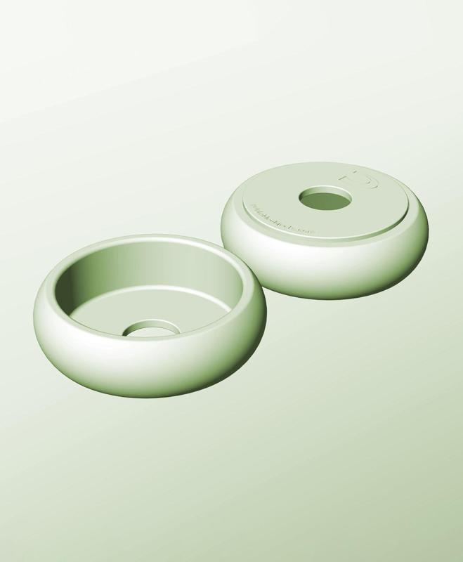 CR128-45-P Stacking pierced module bin for modern home decor