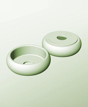CR128-45-P Stacking pierced module bin for modern home decor