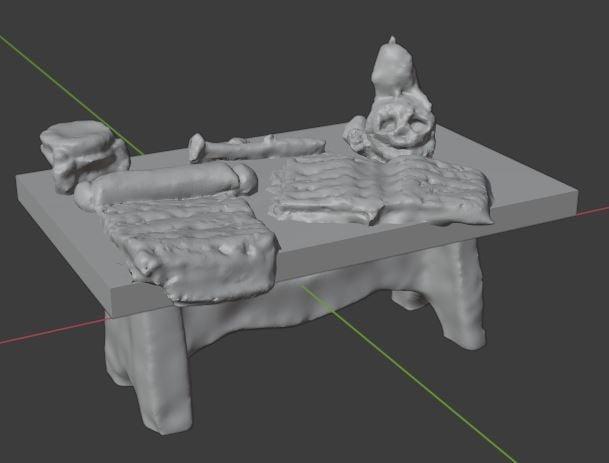Wizard's Room Desk Table Book Skull Sorcerer D&D Terrain Miniature