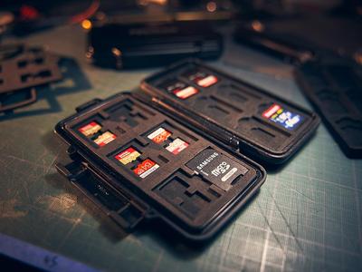 Custom foam insert - Pelicase 0915 for SD cards