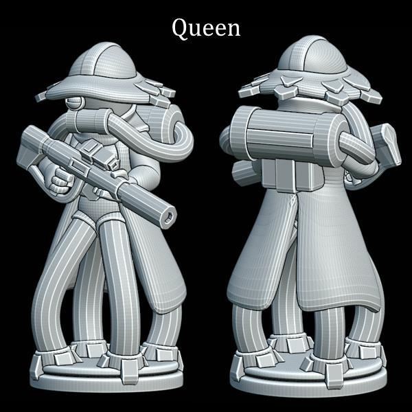 Astronaut Chess Queen