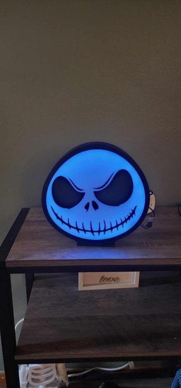 Jack Skellington Light Box