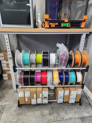 Rolling Filament Storage Rack