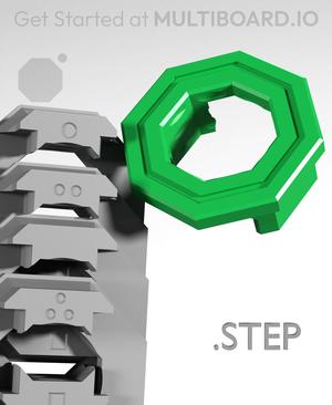 Double Sided Snaps (Part B) - STEP Multiboard Remixing Files