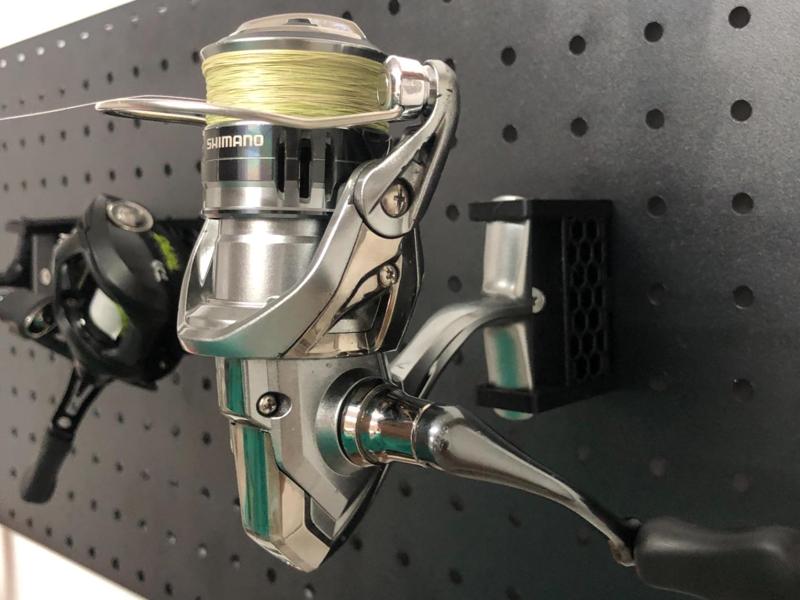 Lure Pegboard Shelf, Dropper, Spinning Reel Universal