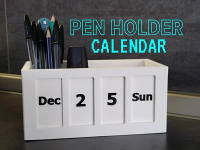 pen holder calendar