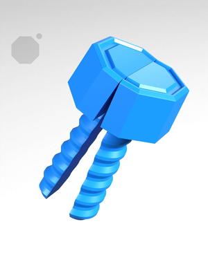 20 mm Small Thread, Small Head, Folded-Bolt