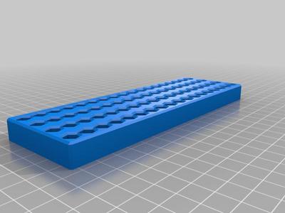 6.35mm Hex Bit Holder Tray Organizer 4x18