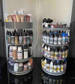 Paint carousel organizer