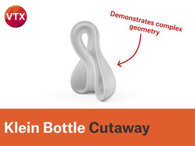 Klein Bottle Cutaway model