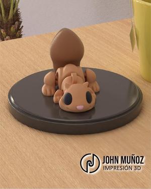 Squirrel – Keychain & 3D Figure  Articulated