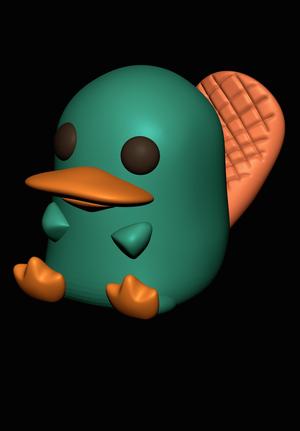 Baby Perry the Platypus - Perry el ornitorrinco bebé.stl