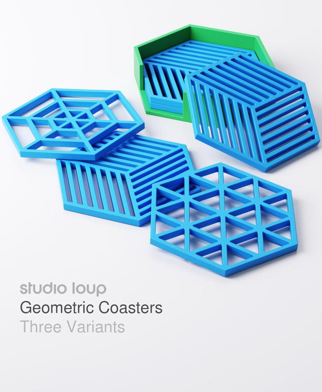 Geometric Coasters (Includes Three Variants)