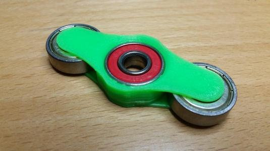 Open wheel three bearing fidget spinner