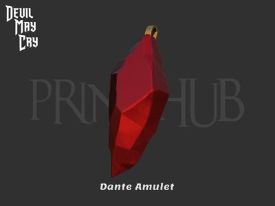 Dante Amulet Necklace Devil may cry Anime 2025 for cosplay stl