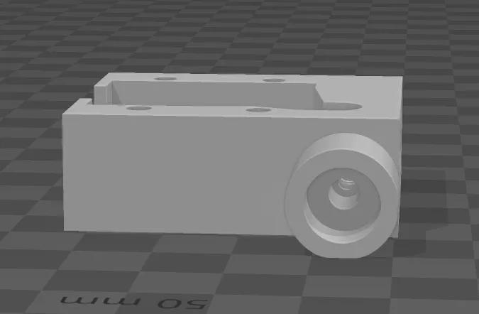 Ender 6 filament sensor housing with PTFE coupler   