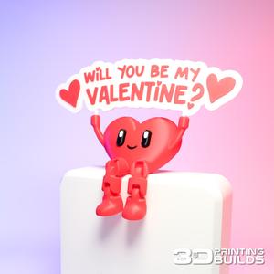 Be My Valentine - Flexi Heart